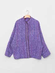 The Ishani Quilted Indigo Kantha Jacket