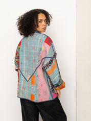 The Ladhiya Quilted Patchwork Kantha Jacket