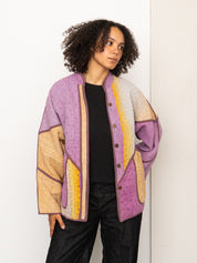 The Ladhiya Quilted Patchwork Kantha Jacket