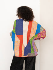 The Ladhiya Quilted Patchwork Kantha Jacket