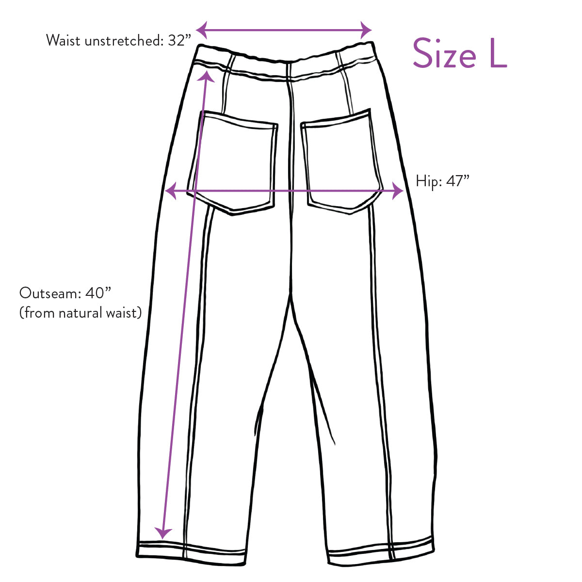 Verity & Daughters Barrel Leg Janus Pant - Lavender Mix