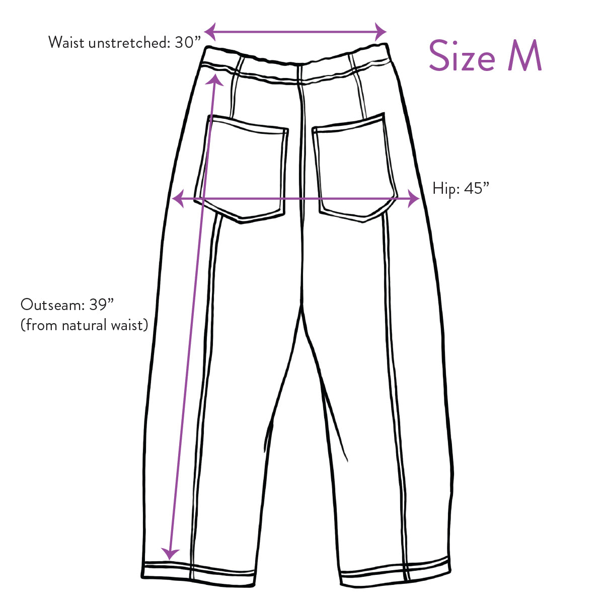 Verity & Daughters Barrel Leg Janus Pant - Lavender Mix