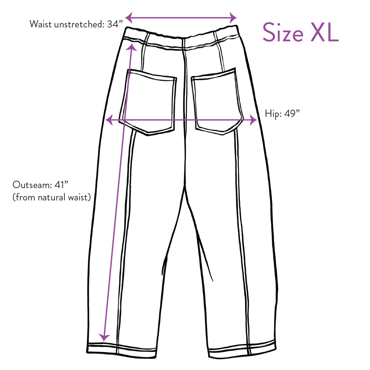 Verity & Daughters Barrel Leg Janus Pant - Lavender Mix