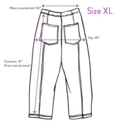 Verity & Daughters Barrel Leg Janus Pant - Ink