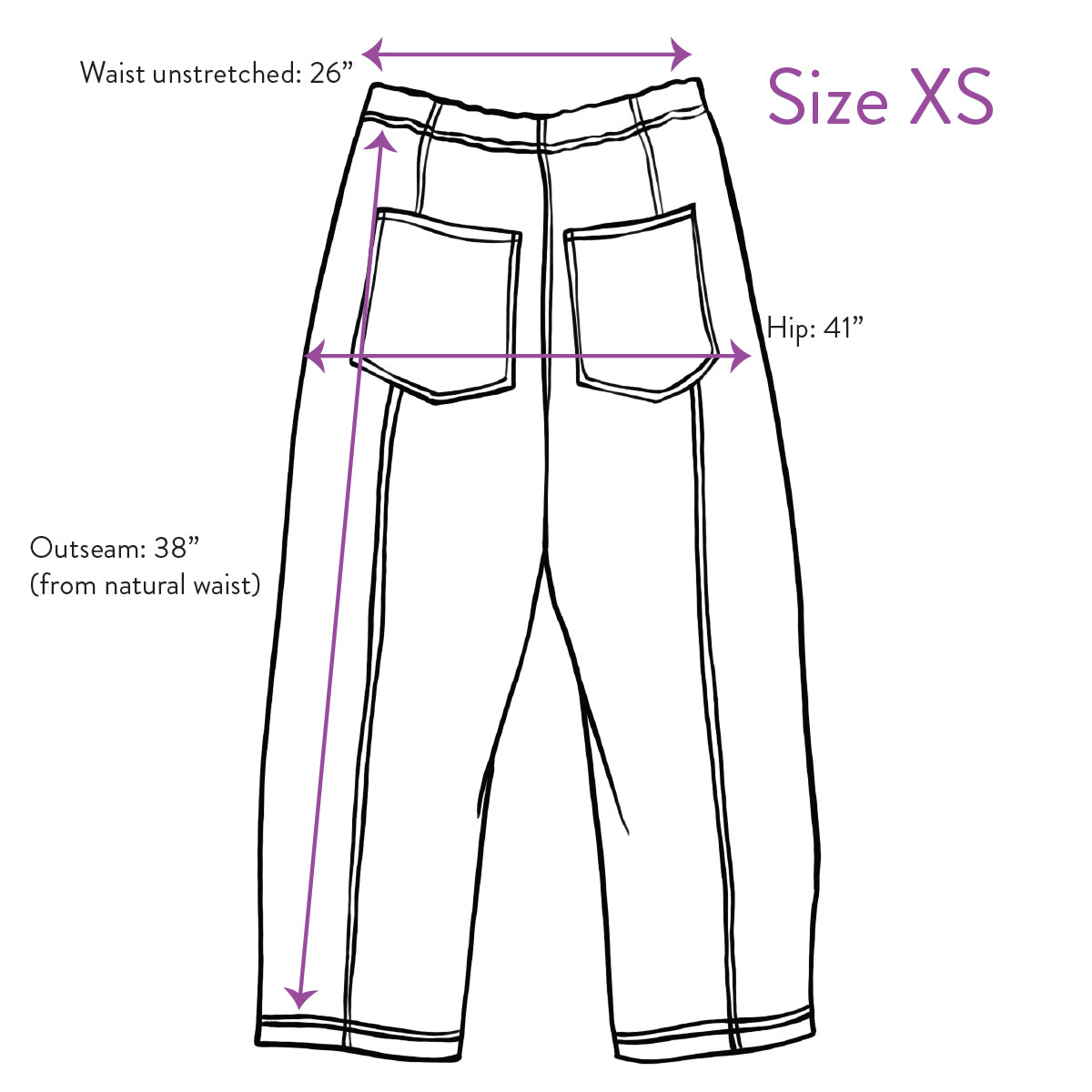 Verity & Daughters Barrel Leg Janus Pant - Lavender Mix