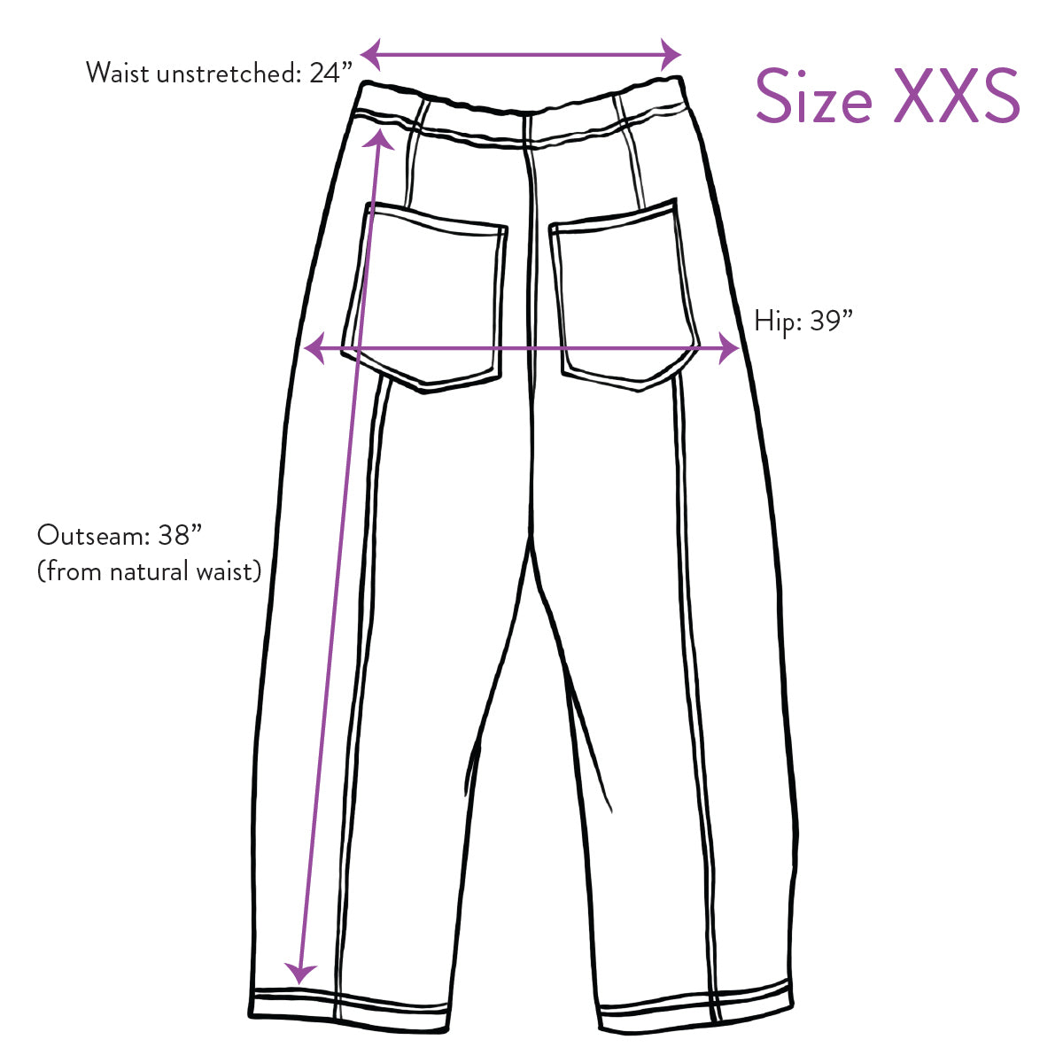 Verity & Daughters Barrel Leg Janus Pant - Lavender Mix
