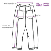 Verity & Daughters Barrel Leg Janus Pant - Lavender Mix