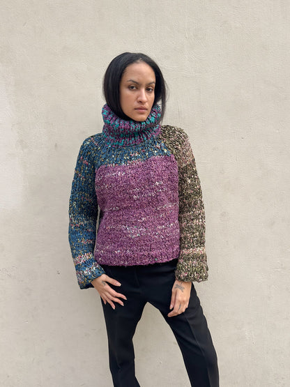 The Vishnu Knitted Silk Roll-Neck Sweater