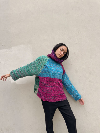 The Vishnu Knitted Silk Roll-Neck Sweater