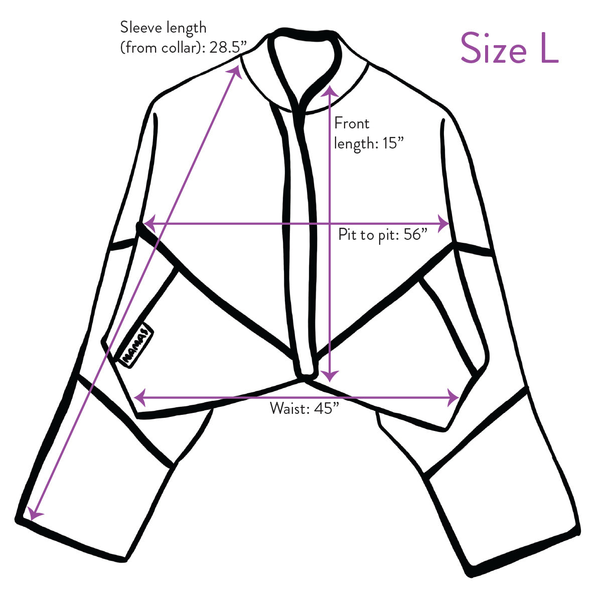 The Kaira Cropped Denim Jacket - Large