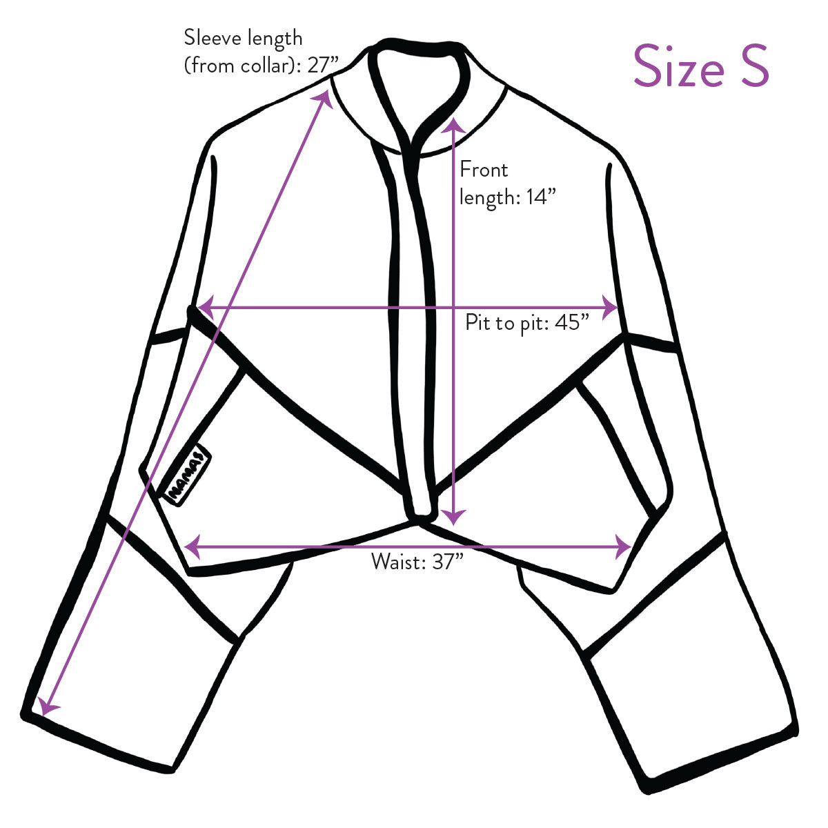 The Kaira Cropped Denim Jacket - Small