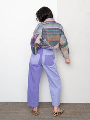 Verity & Daughters Barrel Leg Janus Pant - Lavender Mix