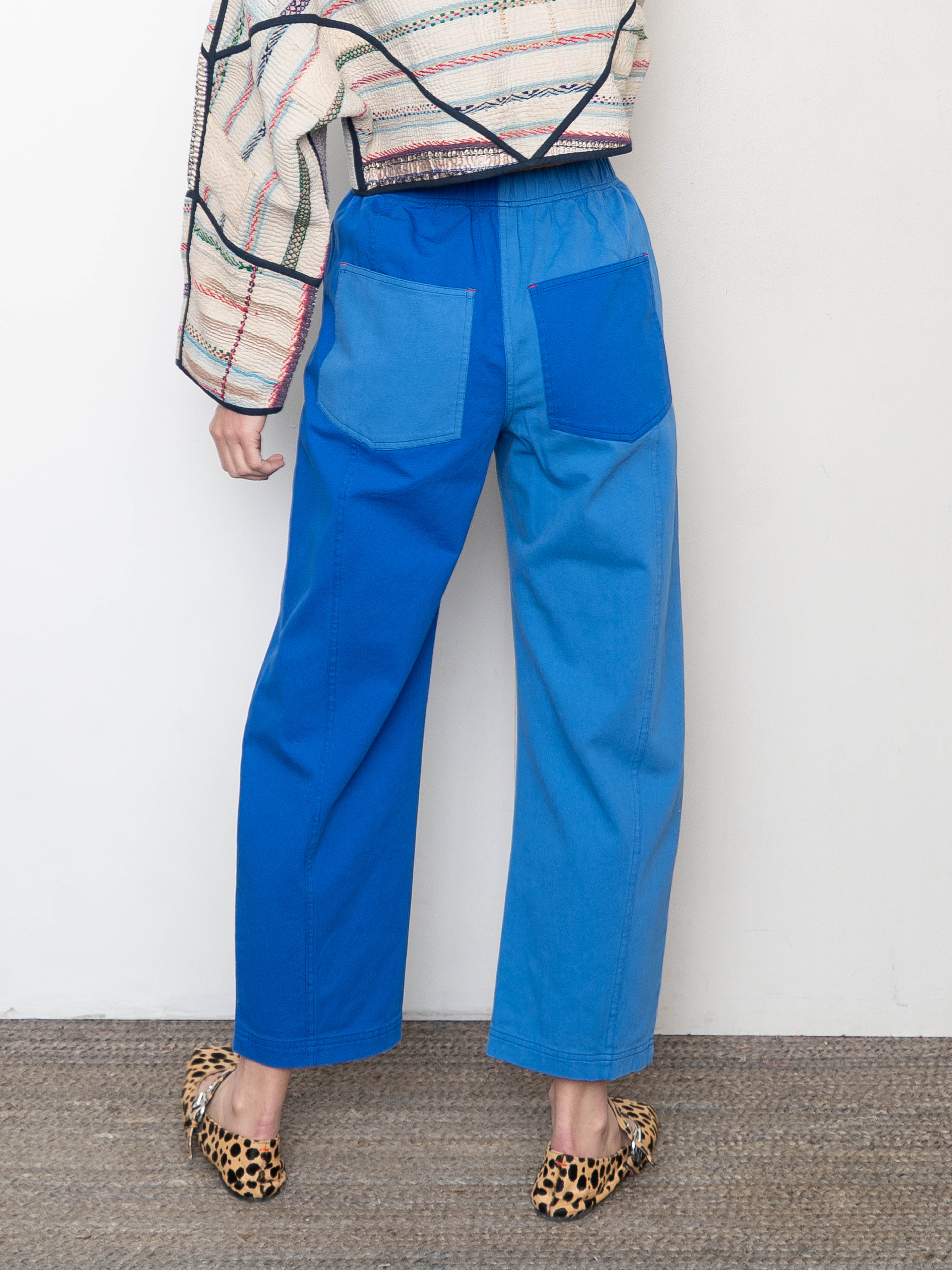 Verity & Daughters Barrel Leg Janus Pant - Cobalt Blue
