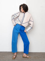 Verity & Daughters Barrel Leg Janus Pant - Cobalt Blue