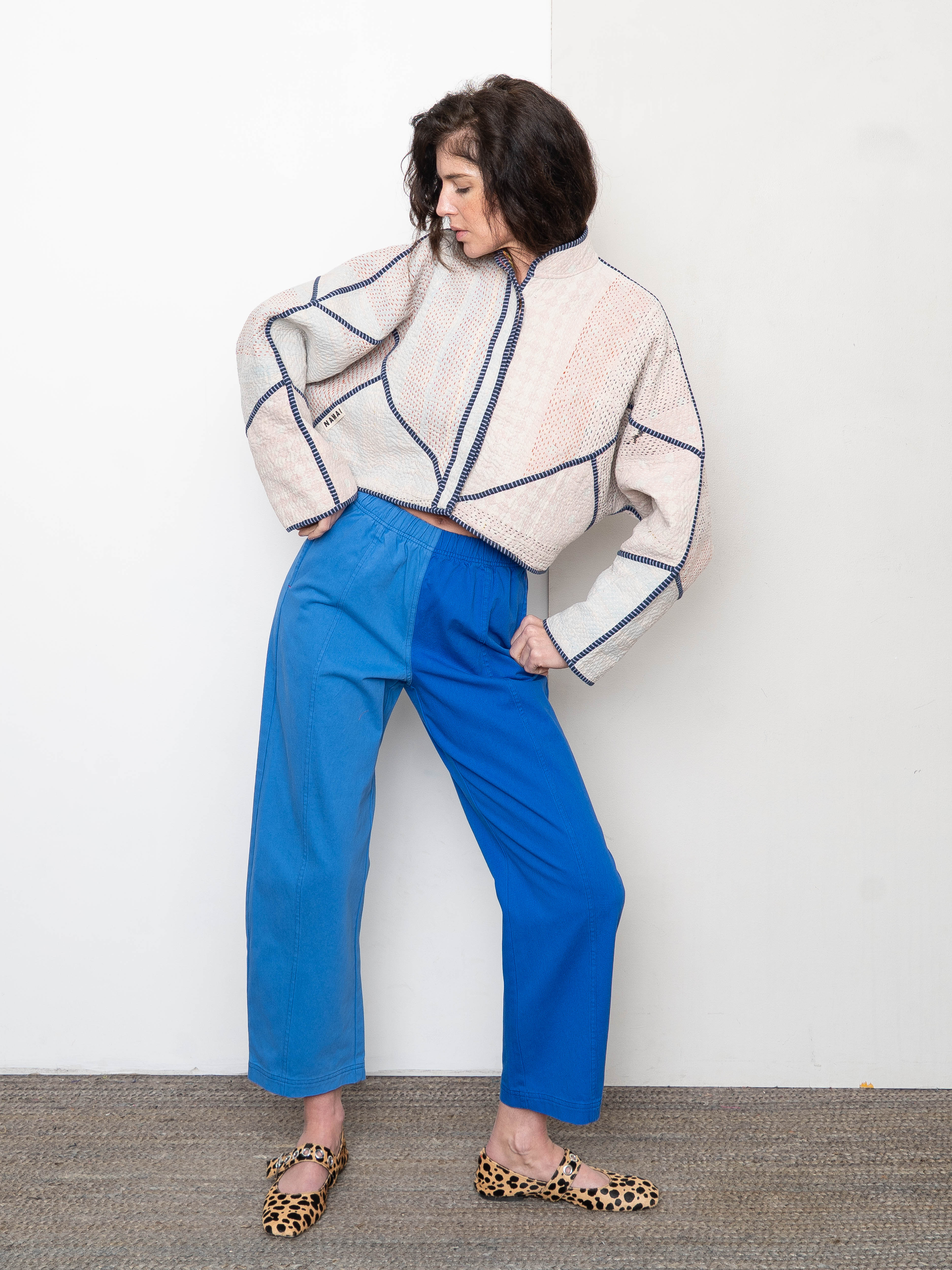 Verity & Daughters Barrel Leg Janus Pant - Cobalt Blue