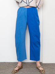 Verity & Daughters Barrel Leg Janus Pant - Cobalt Blue