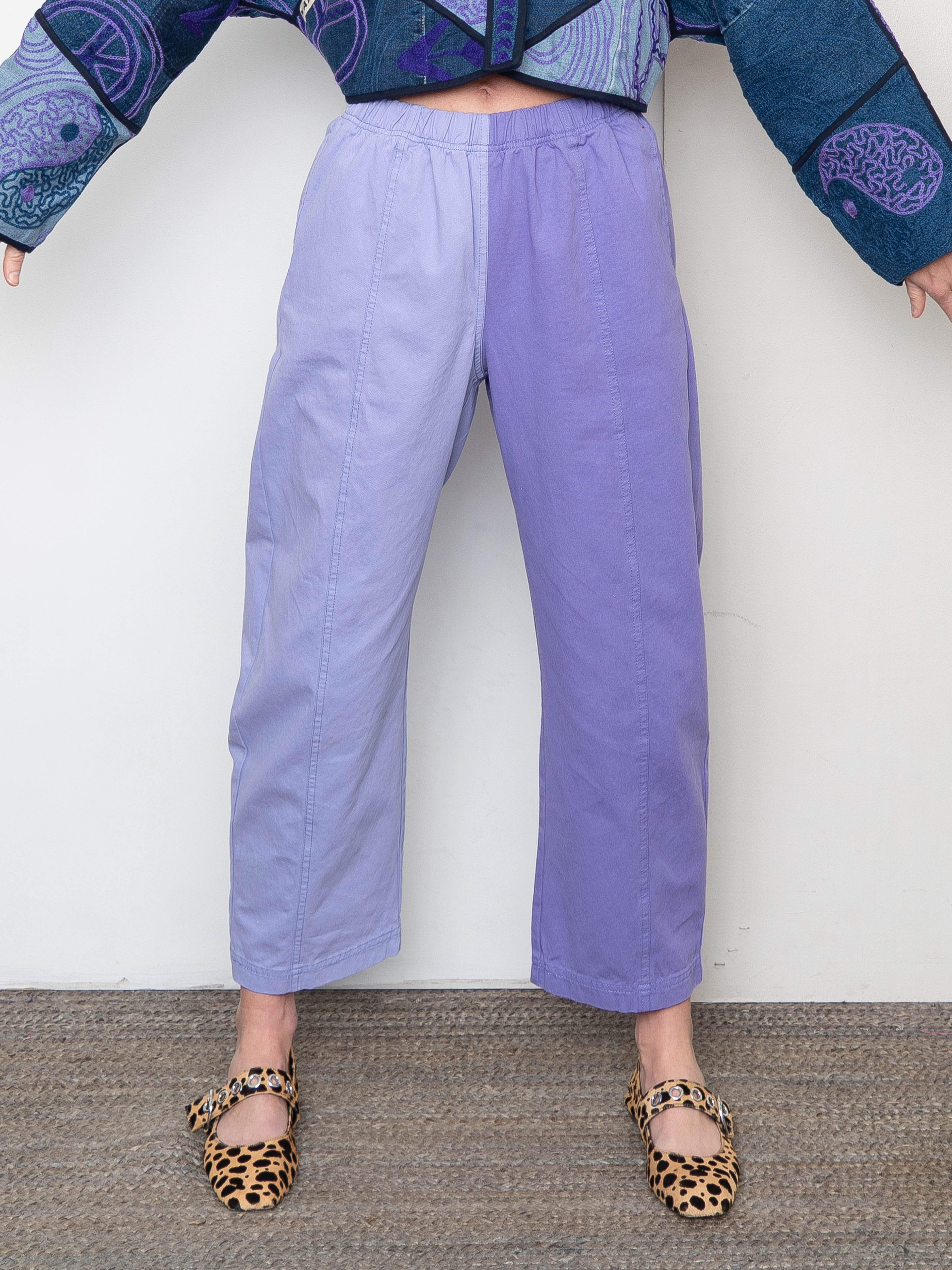 Verity & Daughters Barrel Leg Janus Pant - Lavender Mix