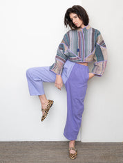 Verity & Daughters Barrel Leg Janus Pant - Lavender Mix