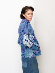 The Ladhiya Denim Suzani Jacket - Small