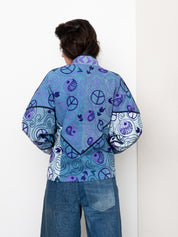 The Ladhiya Denim Suzani Jacket - Small