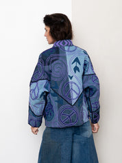 The Ladhiya Denim Suzani Jacket - Small