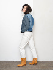 The Veda Denim Bomber Jacket - Medium