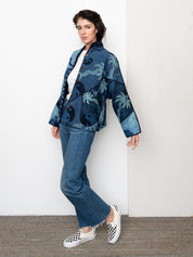 The Ladhiya Denim Suzani Jacket - Small