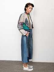 The Nadi Denim Flared Culotte Jeans - Small