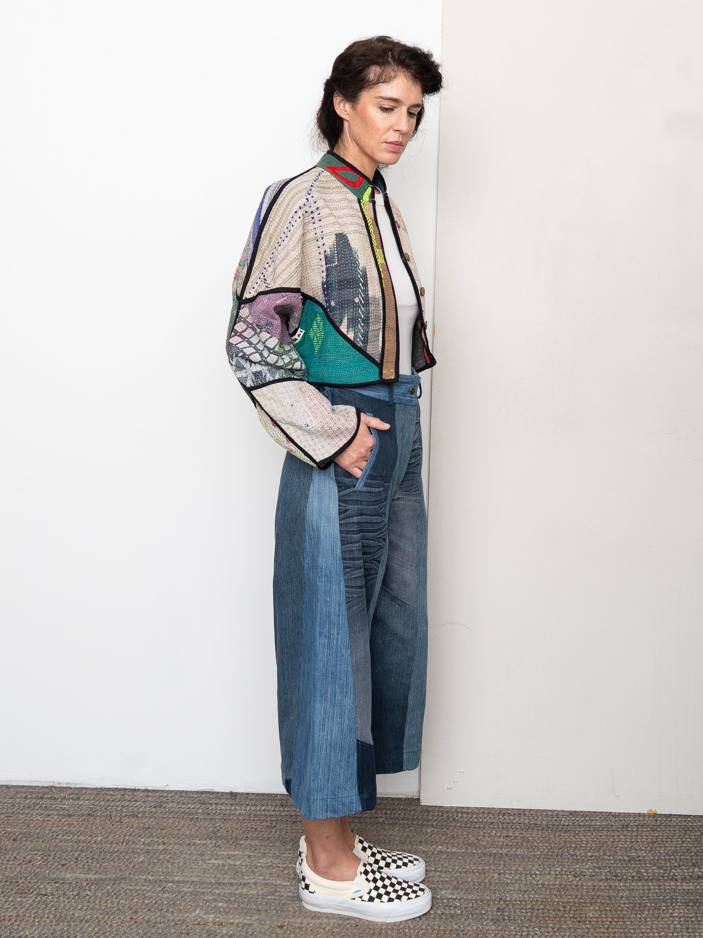 The Nadi Denim Flared Culotte Jeans - Small