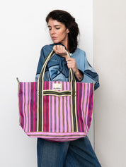 The Goa Recycled Nylon Travel Tote - Tulip Bud