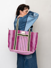 The Goa Recycled Nylon Travel Tote - Tulip Bud