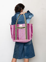 The Goa Recycled Nylon Travel Tote - Tulip Bud