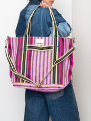 The Goa Recycled Nylon Travel Tote - Tulip Bud