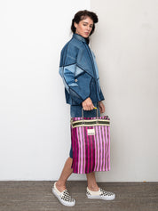 The Goa Market Recycled Nylon Tote Bag - Tulip Bud