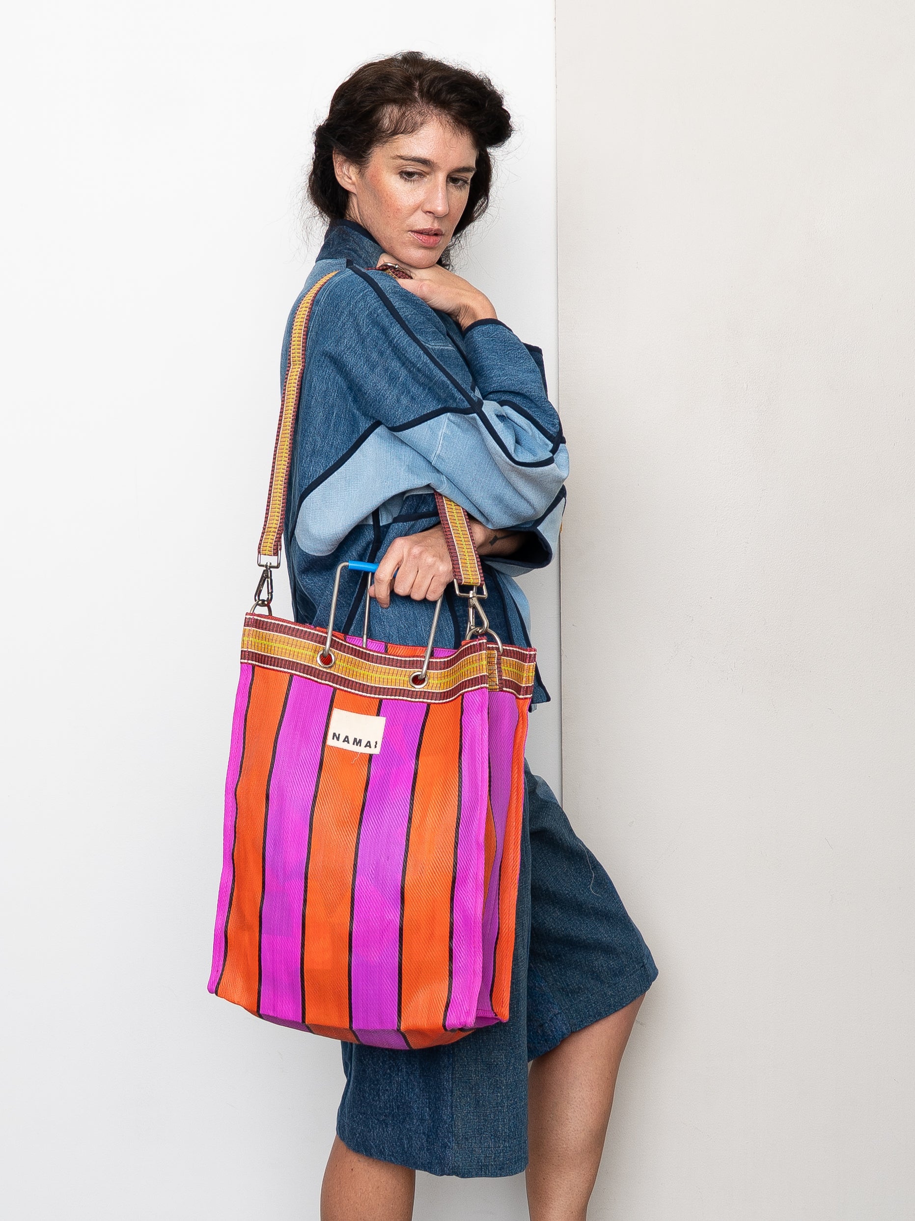 The Goa Market Recycled Nylon Tote Bag- Melon Pop