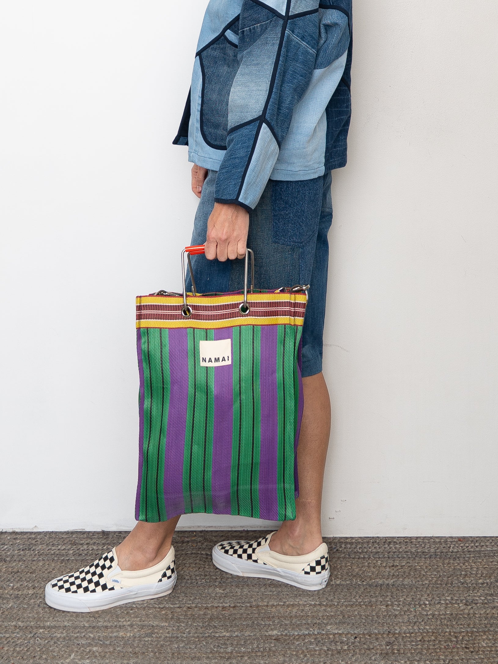 The Goa Market Recycled Nylon Tote Bag- Grape Verde