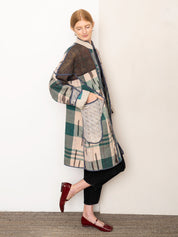 The Sai Quilted Patchwork Kantha Coat