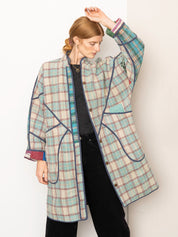 The Sai Quilted Patchwork Kantha Coat