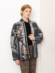 The Ladhiya Quilted Patchwork Kantha Jacket