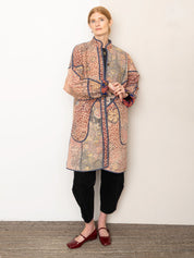 The Sai Quilted Patchwork Kantha Coat