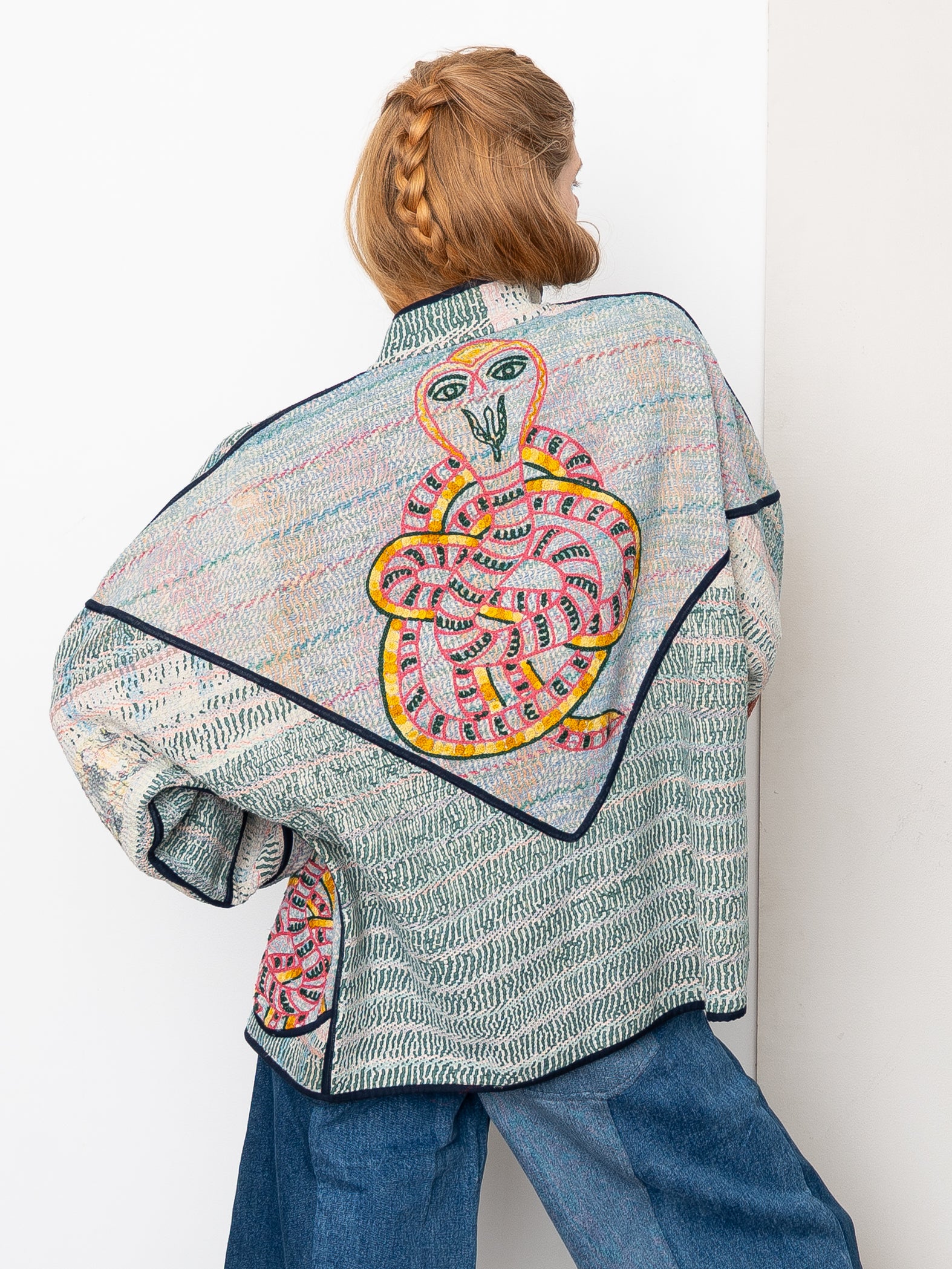 The Ladhiya Suzani Quilted Kantha Jacket