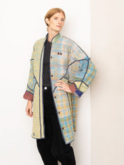 The Sai Quilted Patchwork Kantha Coat