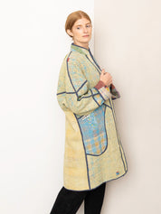The Sai Quilted Patchwork Kantha Coat