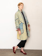 The Sai Quilted Patchwork Kantha Coat