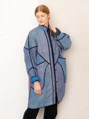 The Sai Quilted Patchwork Kantha Coat