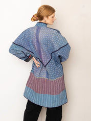 The Sai Quilted Patchwork Kantha Coat