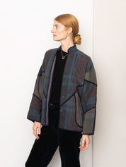 The Ladhiya Quilted Patchwork Kantha Jacket