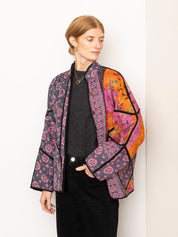 The Ladhiya Quilted Patchwork Kantha Jacket