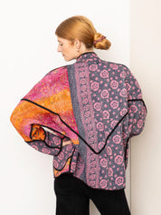 The Ladhiya Quilted Patchwork Kantha Jacket