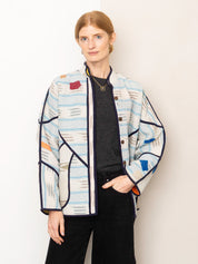 The Ladhiya Quilted Patchwork Kantha Jacket